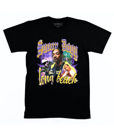 Block Custom - Snoop Dogg Long Beach Bootleg Tee - Black