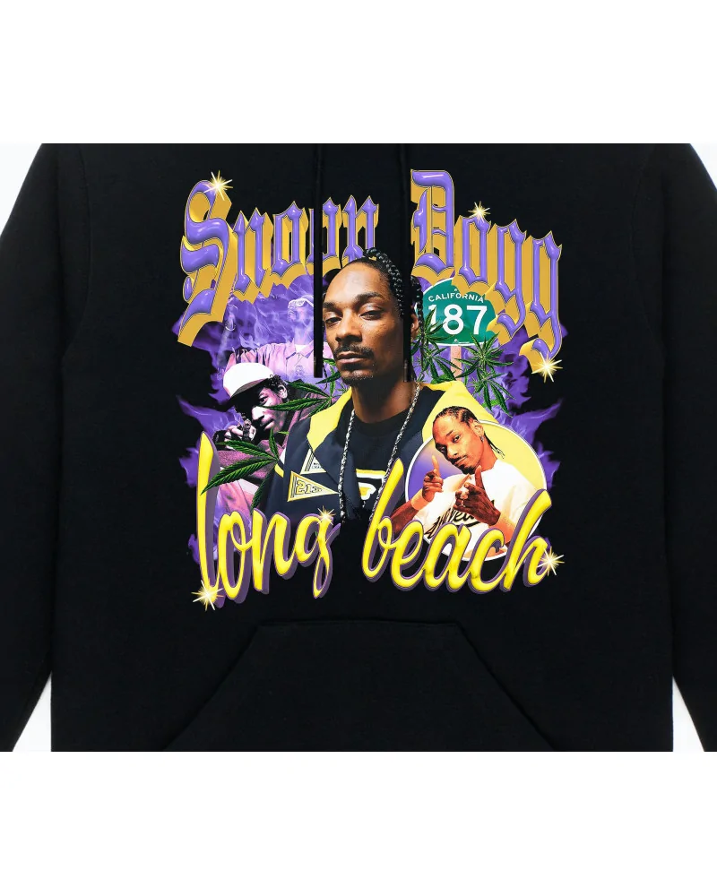 Block Custom - Snoop Dogg Long Beach Bootleg Hoodie - Black | block...