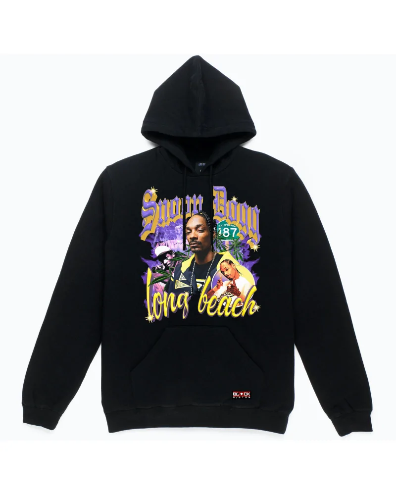 Block Custom - Snoop Dogg Long Beach Bootleg Hoodie - Black | block...