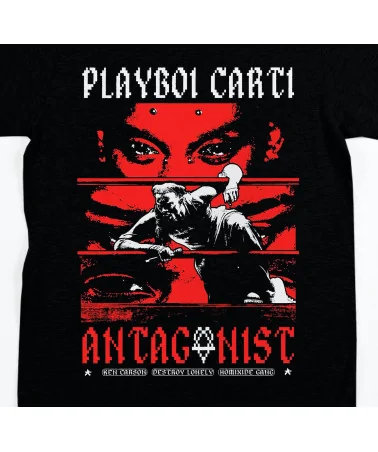 Block Custom - Plaiboi Carti Antagonist Tee - Black