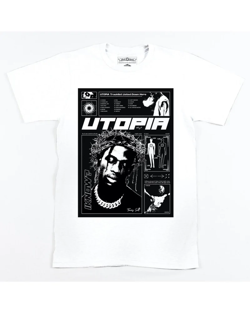 Block Custom - Travis Scott Utopia Tee - White | blockshops