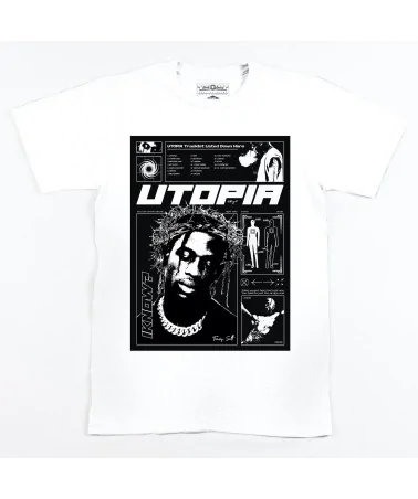 Block Custom - Travis Scott Utopia Tee - White