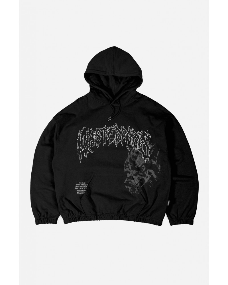 Wasted Paris - Varg Boxy Zip Hoodie - Black