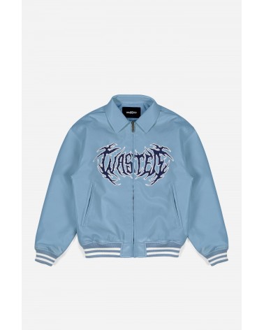 Wasted Paris - Prey Varsity Jacket - Light Blue