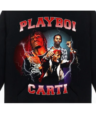Block Custom - Plaiboi Carti Storm Hoodie - Black | blockshops
