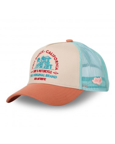 Von Dutch - SURF02 Trucker Cap - Orange/Teal