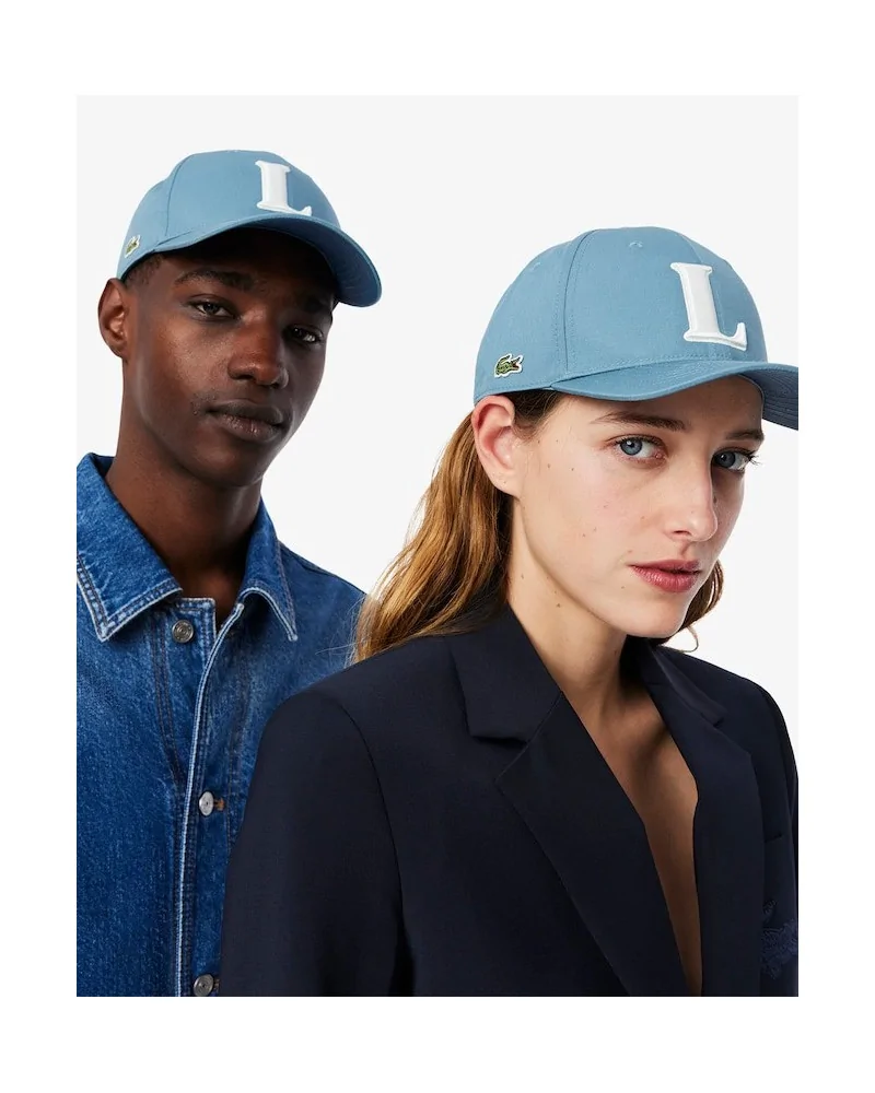 Lacoste - Cotton Twill Baseball Cap With 3D Embroidery - Limestone ...
