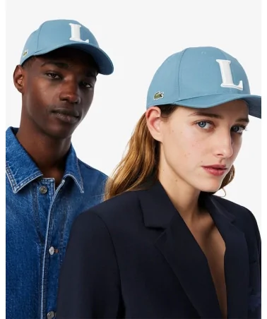 Lacoste - Cotton Twill Baseball Cap With 3D Embroidery - Limestone ...