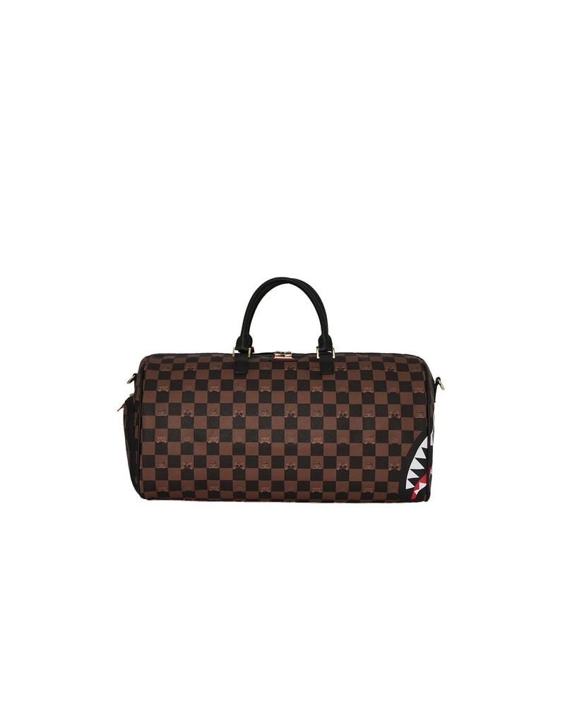 Sprayground - Peeking Character Check Duffle - Brown