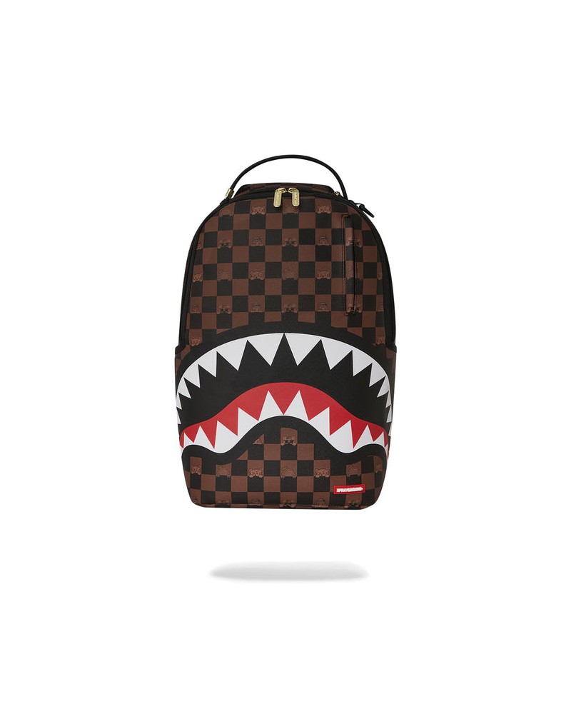 Sprayground - Peeking Character Check Backpack - Brown