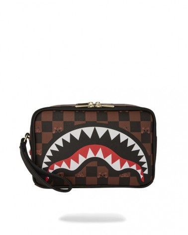 Sprayground - Peeking Character Check Toiletry - Brown