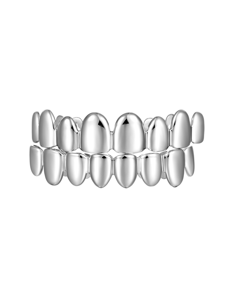 APORRO BRAND - The Classic Gold Bottom Grillz - White Gold