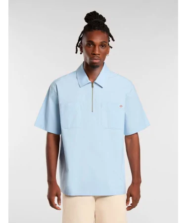 Dickies - Ranch QZ Shirt Ss - Skyway