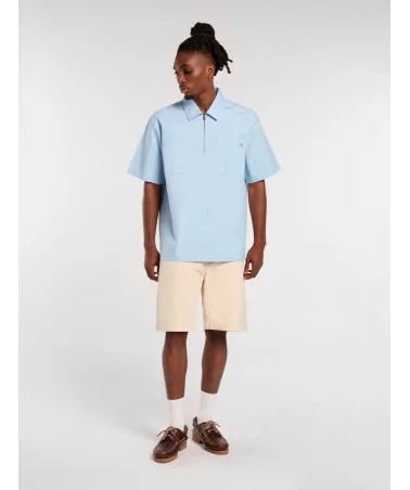 Dickies - Ranch QZ Shirt Ss - Skyway | blockshops