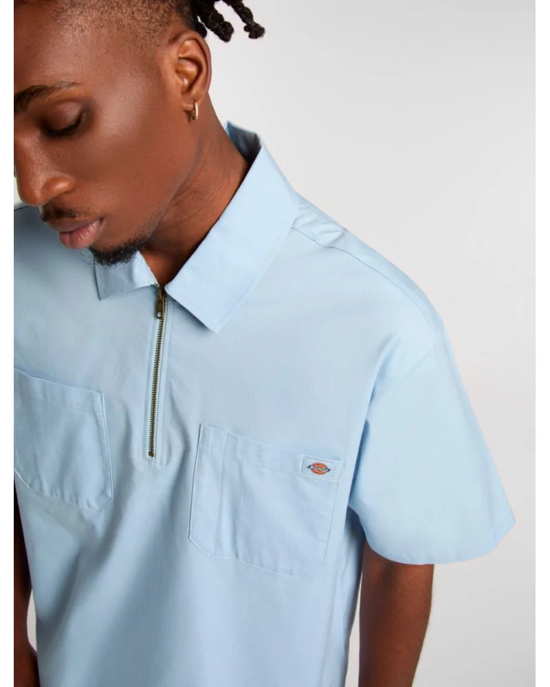 Dickies - Ranch QZ Shirt Ss - Skyway | blockshops