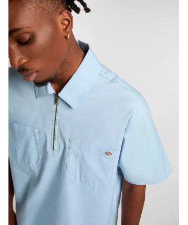 Dickies - Ranch QZ Shirt Ss - Skyway | blockshops