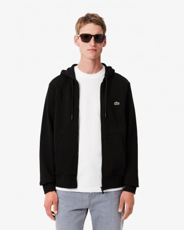 Lacoste - French Terry Full Zip Hoodie - Black