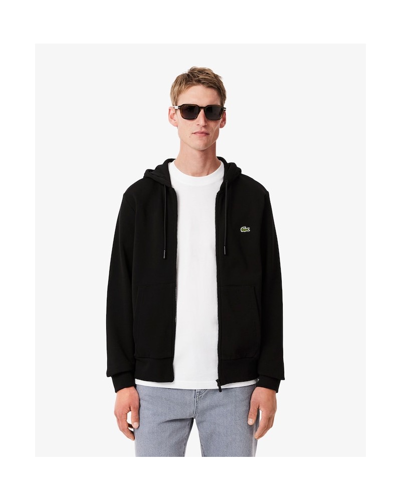 Lacoste - French Terry Full Zip Hoodie - Black