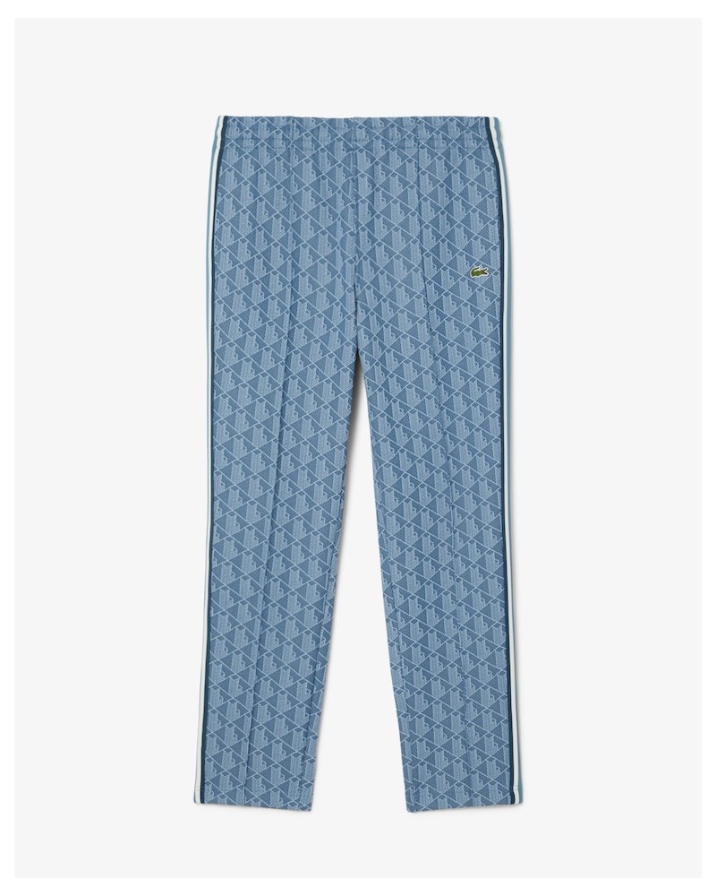 Lacoste - Paris Monogram Jacquard Trackpants - Light Blue