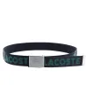 Lacoste - Jacquard Webbing Belt - Black / Green