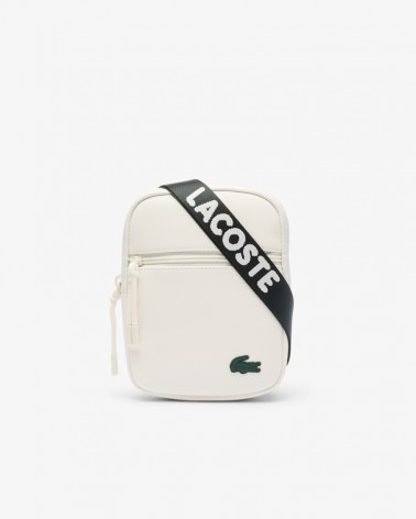 Lacoste - Slim Vertical Zip Camera Bag - White