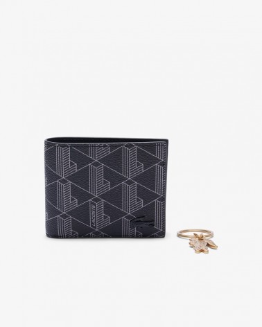 Lacoste - M Billfold And KeyChain Gift Ste - Black