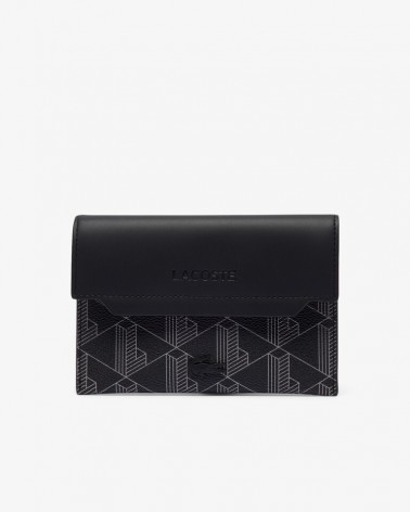 Lacoste - Passport Cover Monogram - Black