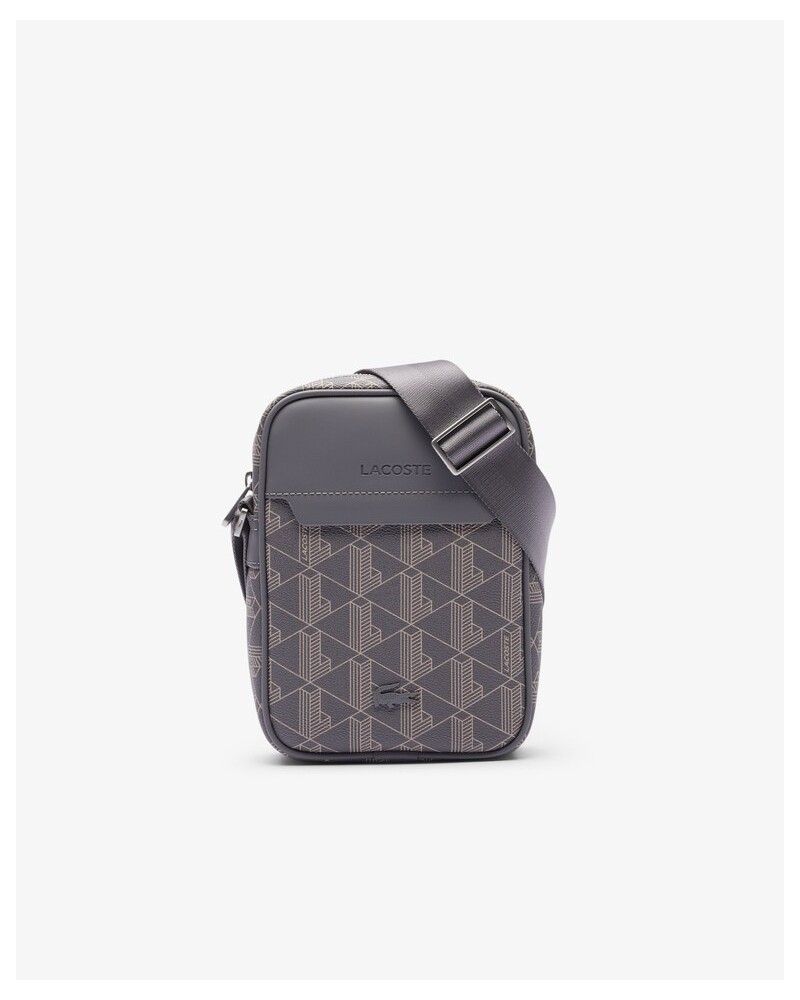 Lacoste - Monogram Vertical Camera Bag - Grey