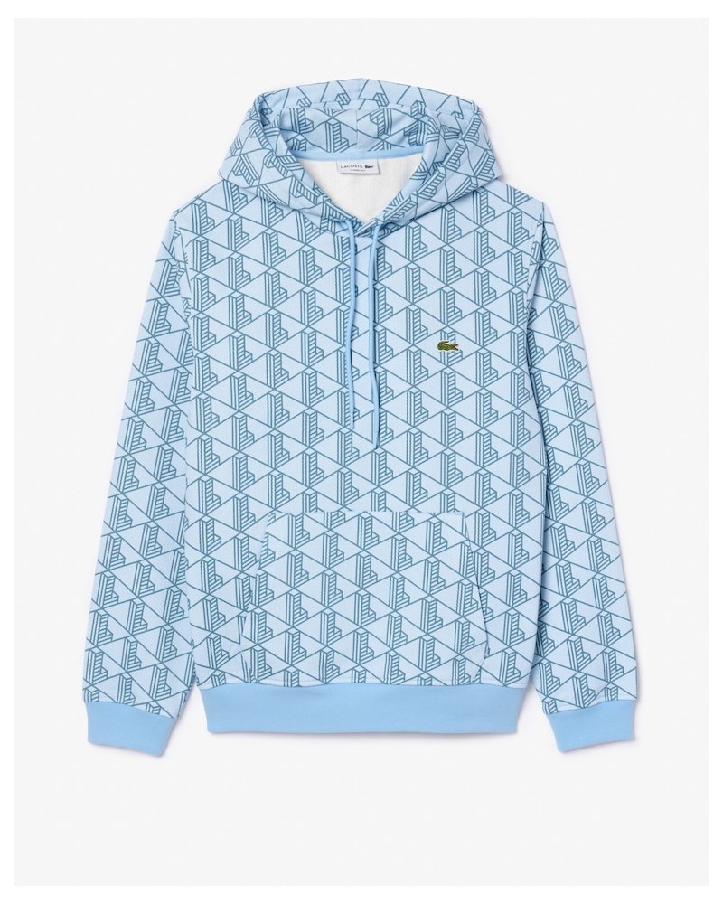 Lacoste - Monogram Hoodie - Light Blue