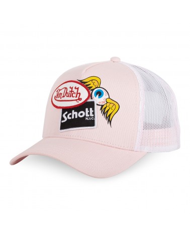 Von Dutch - VD X Schott Patch Trucker Hat - Pink