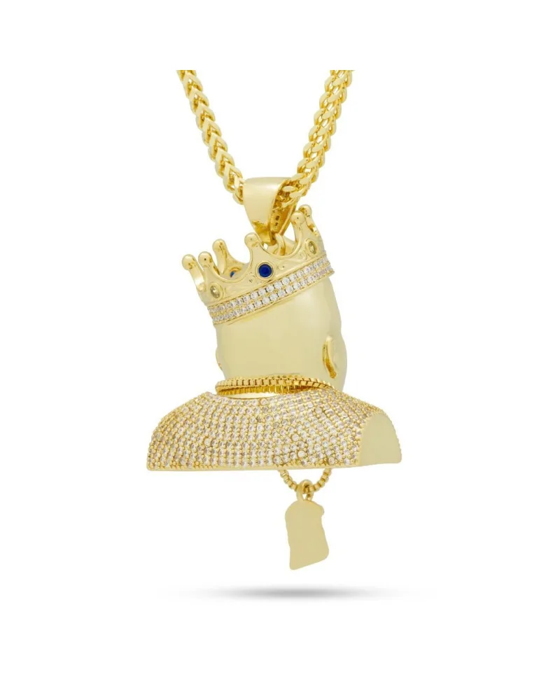 King Ice - Notorious B.I.G. x King Ice - Big Poppa Necklace - 14k G...