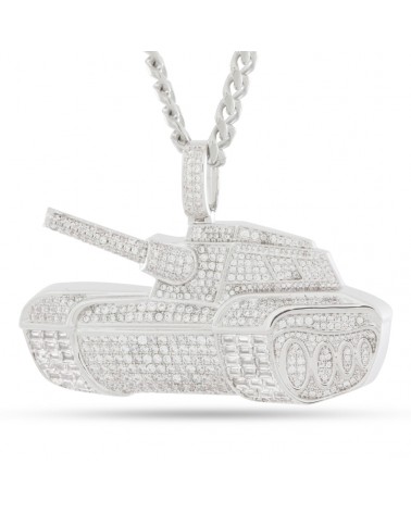 King Ice - No Limit Records Tru Tank Necklace - White Gold