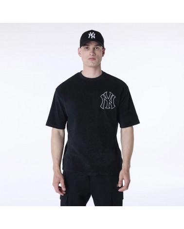 New Era - Oversized New York Yankees MLB Toweling T-shirt - Black