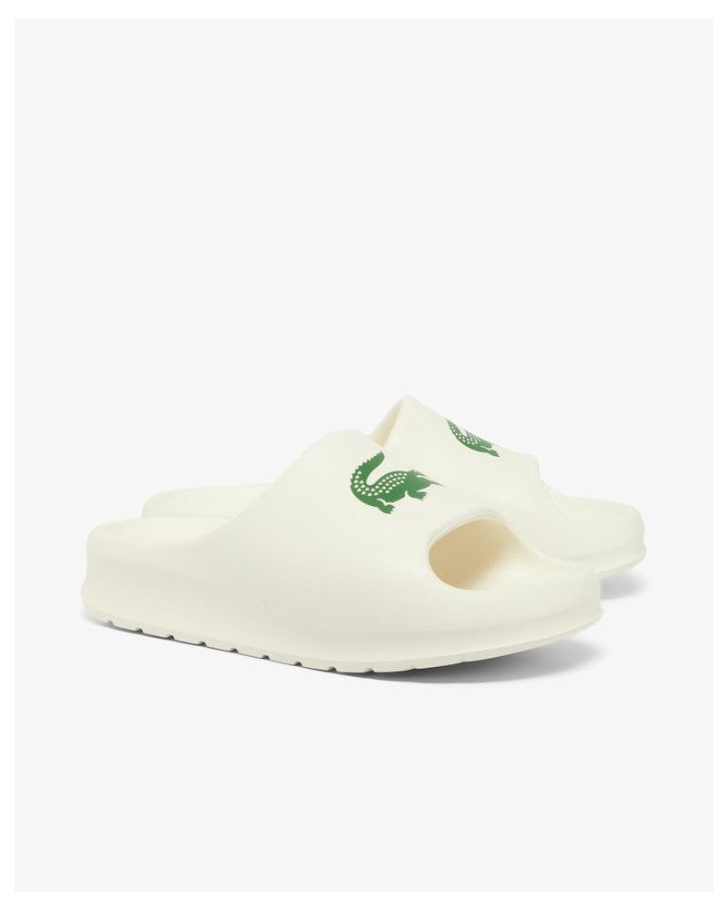 Lacoste - Serve Slide 2.0 Logo - Off White/Green