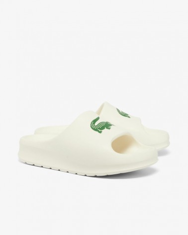 Lacoste - Serve Slide 2.0 Logo - Off White/Green