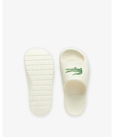 Lacoste - Serve Slide 2.0 Logo - Off White/Green | blockshops