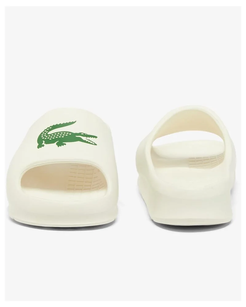 Lacoste - Serve Slide 2.0 Logo - Off White/Green | blockshops