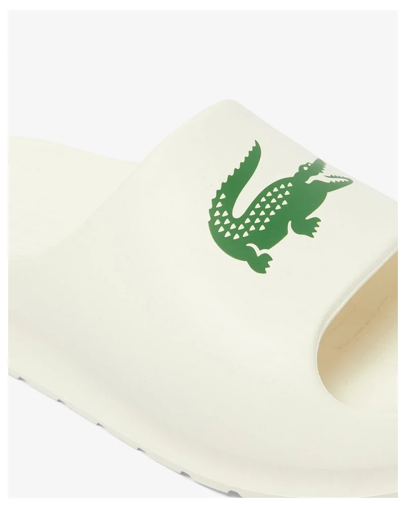 Lacoste - Serve Slide 2.0 Logo - Off White/Green | blockshops