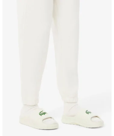 Lacoste - Serve Slide 2.0 Logo - Off White/Green | blockshops