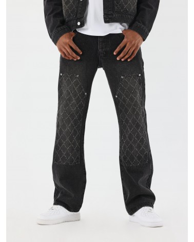 Project X Paris - Loose Carpenter Jeans With Details - Black