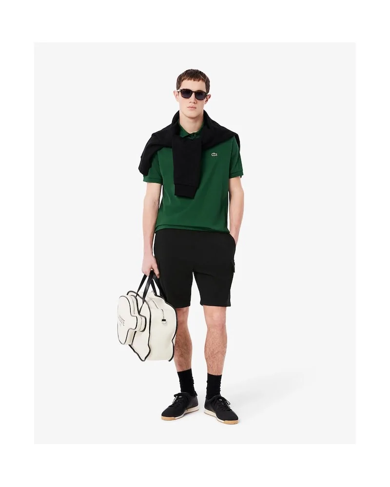 Lacoste - Cotton fleece cargo shorts - Black | blockshops