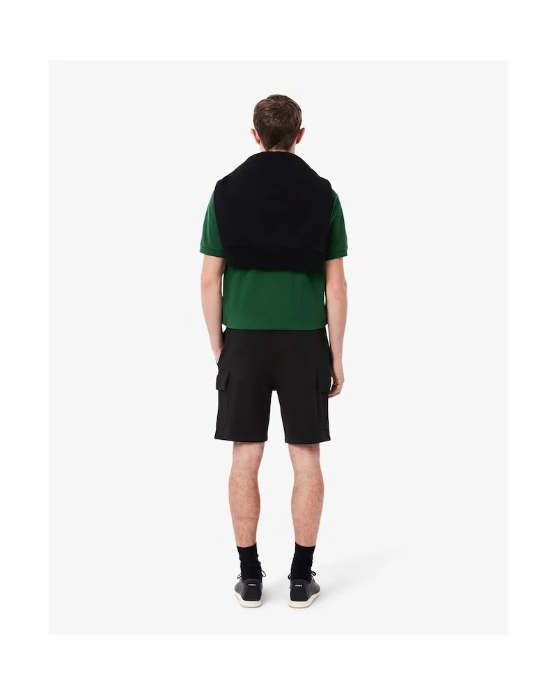 Lacoste - Cotton fleece cargo shorts - Black | blockshops