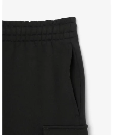 Lacoste - Cotton fleece cargo shorts - Black | blockshops