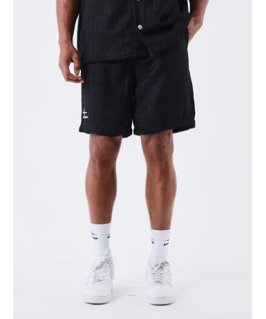 Project X Paris - Kalash Colab Jute Fabric Short - Black