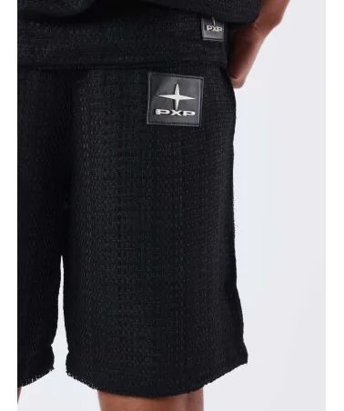 Project X Paris - Kalash Colab Jute Fabric Short - Black | blockshops