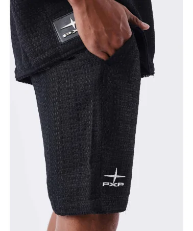 Project X Paris - Kalash Colab Jute Fabric Short - Black | blockshops