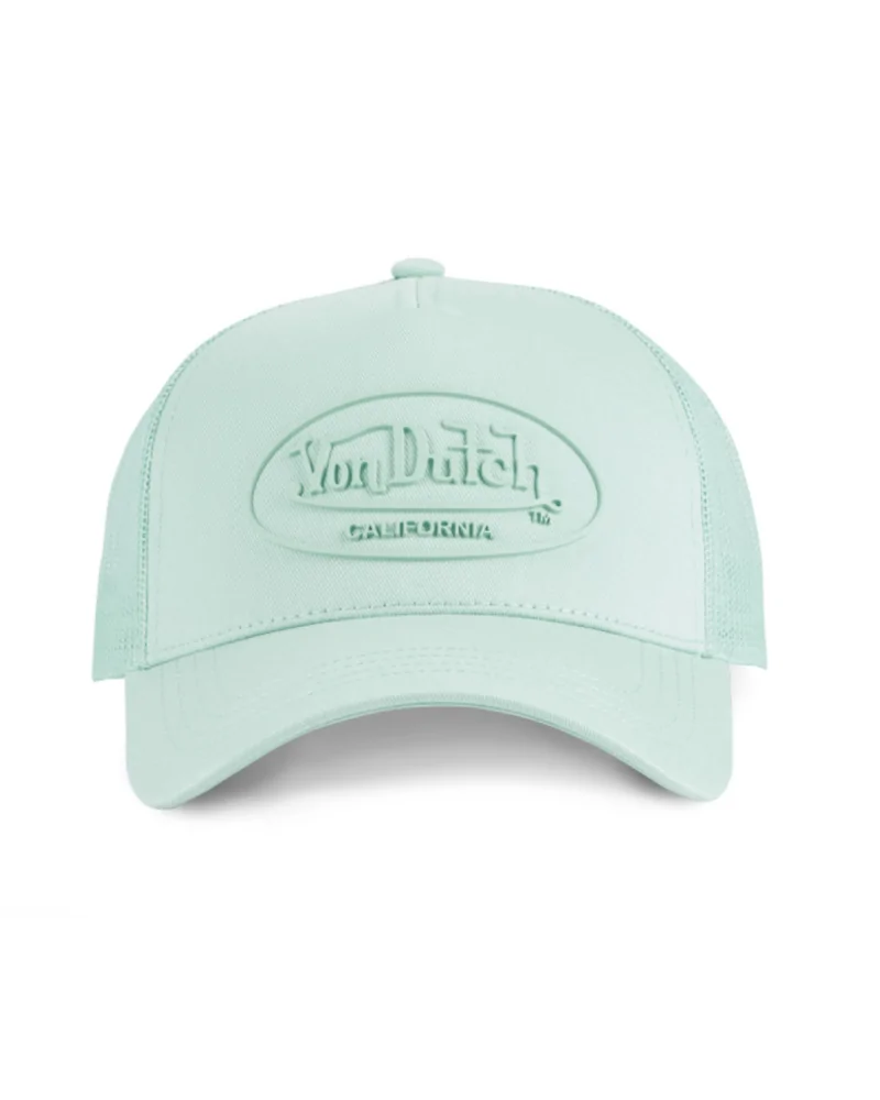 Von Dutch - Rubber Logo Trucker Cap - Mint