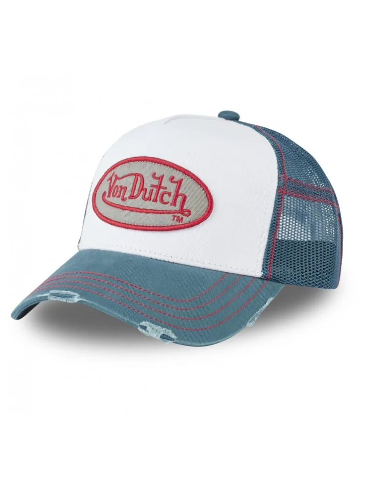 Von Dutch - LOF Trucker Cap - White/Blue/Orange