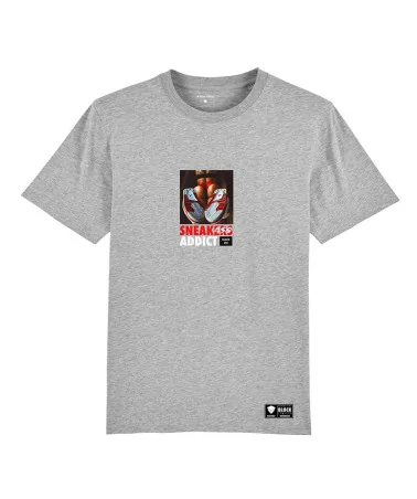 Block Limited - Sneakass Addict Tshirt - Heather Grey | blockshops