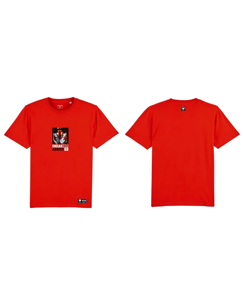 Block Limited - Sneakass Addict Tshirt - Red | blockshops